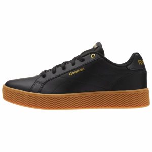 Reebok Royal Complete Clean Turnschuhe Damen - Schwarz/Gold Metal - DE 712-JYB